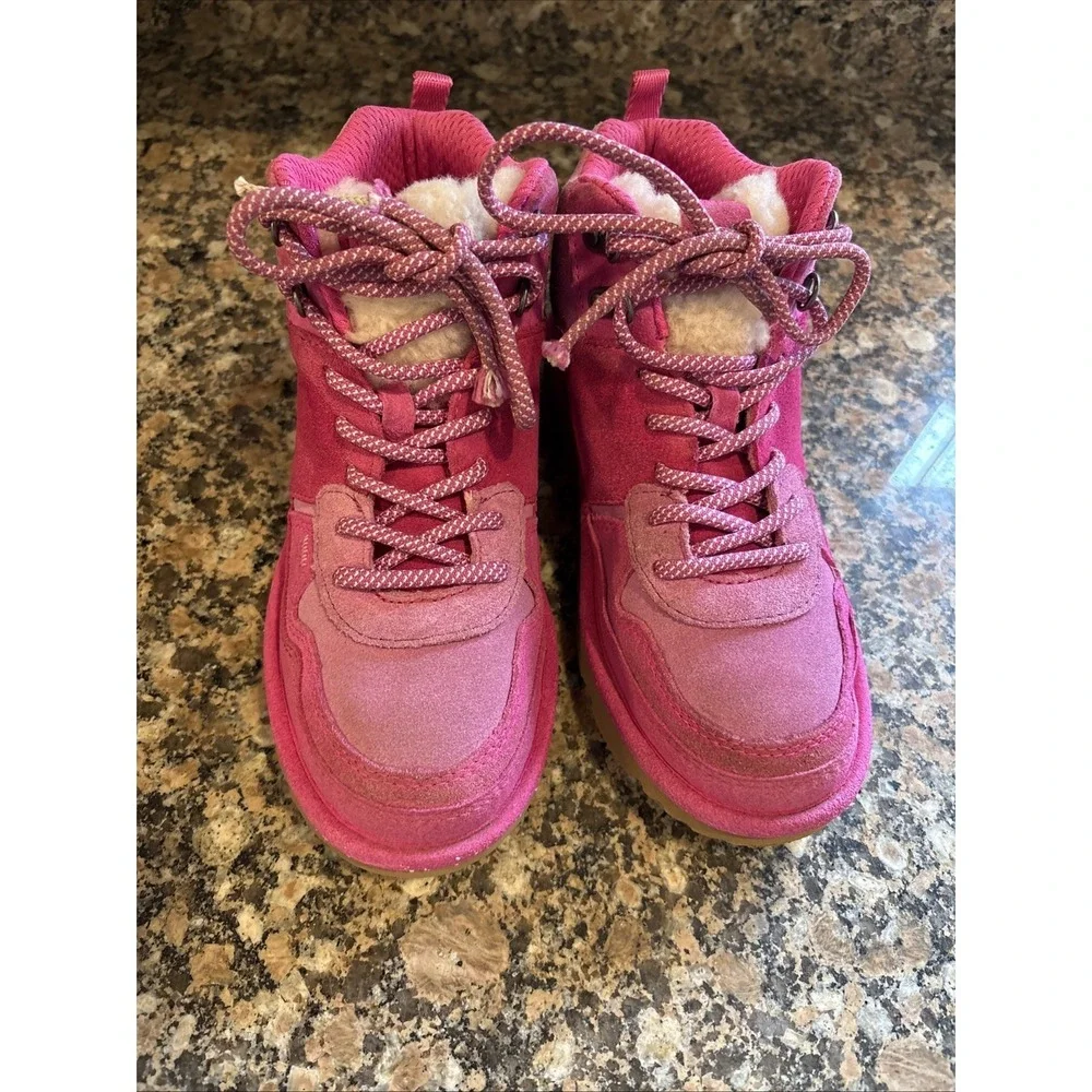 UGG Highland Hi Heritage Boots Pink Raspberry Sorbet 1134550K Kids 3 Women 5